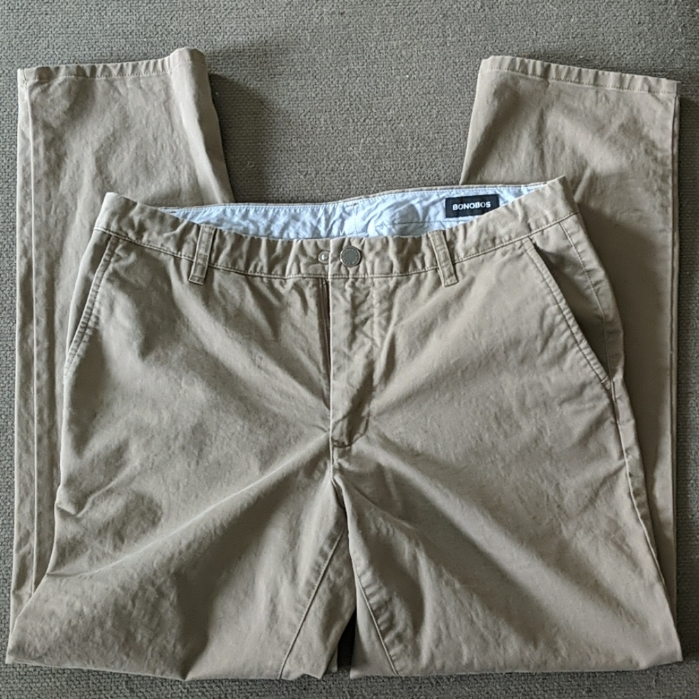 Bonobos Slim Fit Chinos (Dark Khaki)
